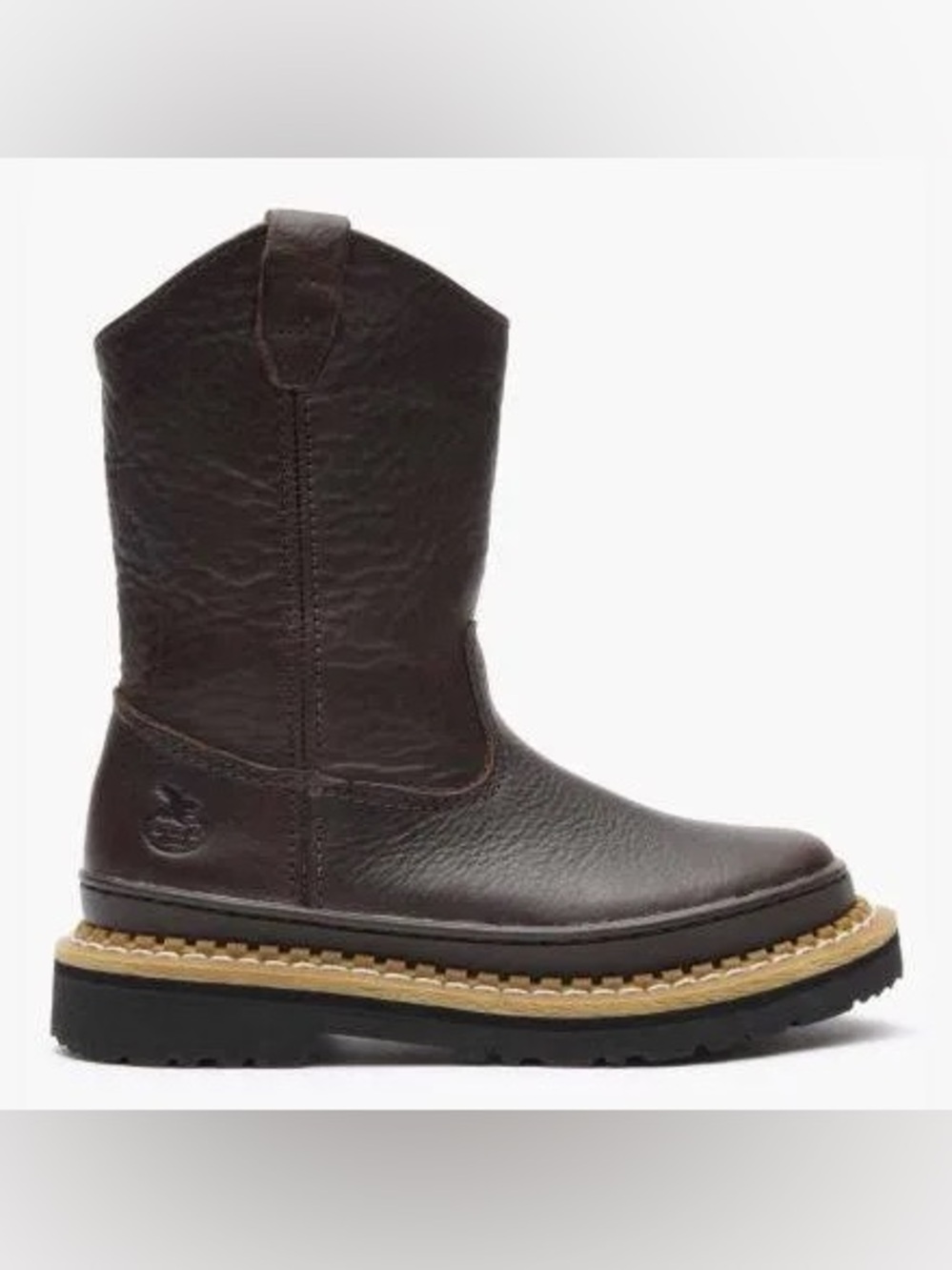 Georgia Boots Kids' Little Georgia Giant Wellington boot sz 11 brown leather
